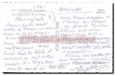 Houlgate (Calvados) — Vista Geral da Praia — Éditions GABY — Verso