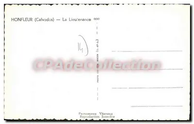 Honfleur (Calvados) — La Lieu'enance — Photo Coiffier Macon — Verso