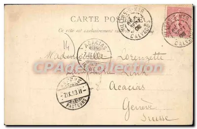 Carcassonne — Le Grand-Hôtel a través de los Pinos — Editor: E. de Saint-Phy (N° 1840) — Reverso