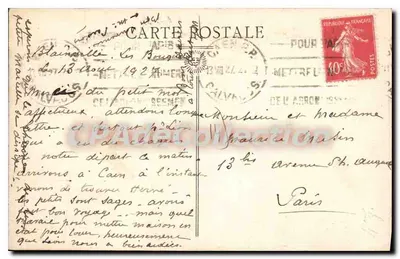 Caen — Widok z Abbatii Damskich — Wydawca: Spółka Anonimowa H. L. Caca — Rewers