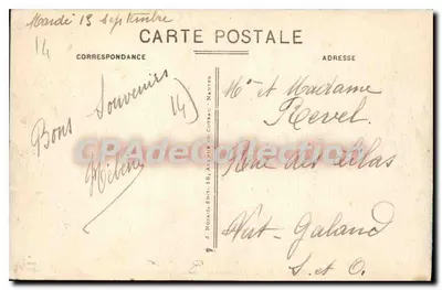 Luc-sur-Mer (Calvados) — A Digue (lado Leste) — Edit. do Petit Paradis n°5 — Verso