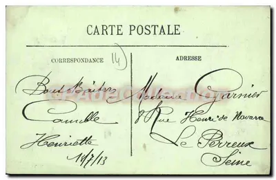 Honfleur — Le Boulevard Carnot — LL. — n°86 — Verso