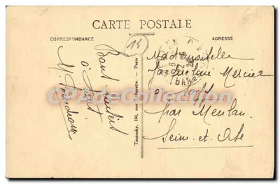 COURSEULLES-sur-MER — As Cabines da Segunda Dique — Editora: República Francesa — Verso