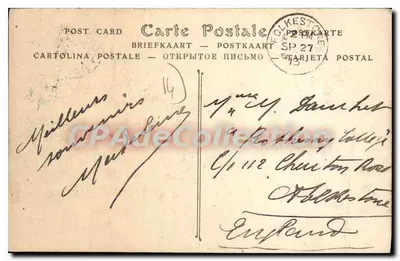 Cabourg — Plaża przy niskiej wodzie — ND Phot, nr 255 — Rewers