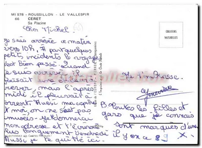 Schwimmbad von Ceret — Le Vallespir — Édition de l'Europe — Rückseite