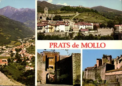 Prats-de-Mollo — vista panorâmica e vestígios fortificados — Éditions PINDO