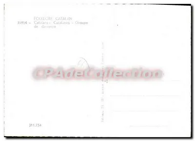Catalans - Catalanes - Groupe de danseurs — Folklore Catalan — Éditions SL. Lyon — Verso