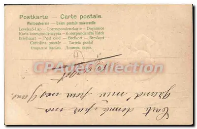 Kobieta w tradycyjnym stroju alsaskim — szpilując obok metairii — wydawca AE 122 — Rewers