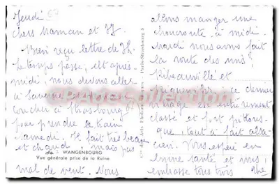 Wangenbourg — Allgemeiner Blick vom Ruin aus — (c) de Arts Photomontages — Rückseite