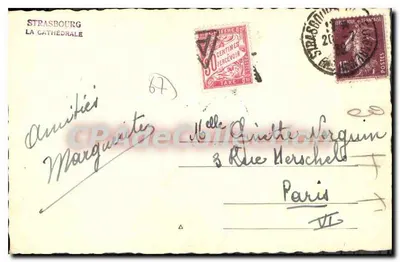 Estrasburgo — Catedral de Nossa Senhora — editor Fred Roth — Verso