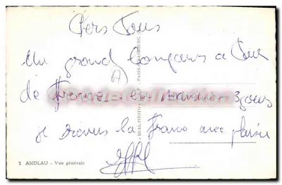 Andlau — Ogólny widok — REAL-PHOTO, Paris-Saint-Germain — Rewers