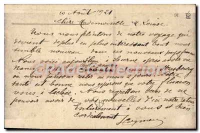 Saverne — La Zorn — widok kanału i zamek — Rewers