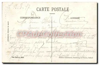 Aurora nadziei: To Francja wraca — Wydawnictwo Chadourne, Belfort, nr 689 — Rewers