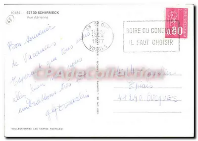 Schirmeck — Vista Aérea — Edição da Europa — Verso