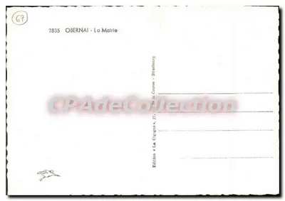 ओबरनई - मुनिसिपैलिटी — एडिटर ला सिगों, स्ट्रासबर्ग — पीछे