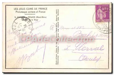 Thann (Haut-Rhin) — Margens da Thur — Photo Patras — Verso