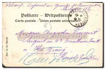 Mulhouse — Rue de Lyon — H. Gangloff, editore — Verso