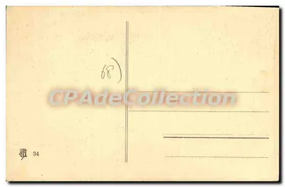 Colmar — Dom z ozdobnym balkonem — Stara pocztówka deCollection nr 34 — Rewers