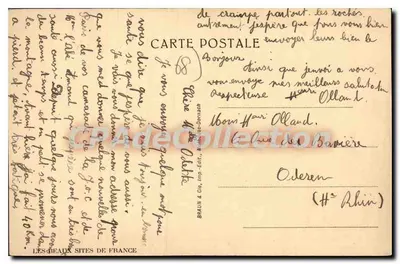 Oderen - Widok w kierunku Kruth i zamek Wildenstein — Braun & Cie, wydawca nr 2314 — Rewers