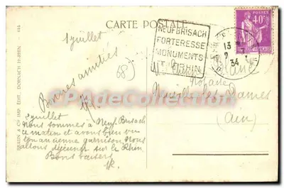 Kaysersberg — Fontaine et croix commémorative - 1511 — Verso