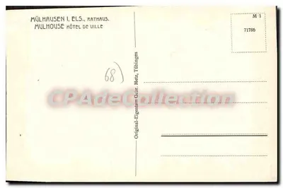 Mülhausen (Els) — Palazzo Comunale — editore, n° 71786 — Verso