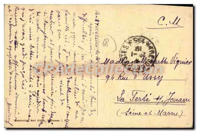 Mülhausen i. Elsass — Główny budynek pocztowy — wydawca: Kunstverlag Carl Kittler — Rewers