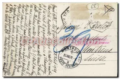 Trois Épis - Poczta i Garaże Wielkich Hoteli — wydawca Légarde, nr 41 — Rewers