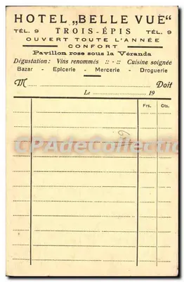 Trois-Épis - Widok na równinę — karta pocztowa nr 153, wydawca nieznany — Rewers