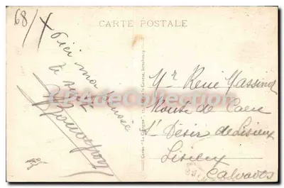 Notre-Dame des Trois-Épis — vista del paese e della statua della Vergine — editore sconosciuto, n. serie 68 — Verso
