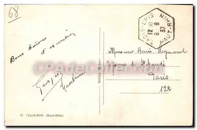 Vista di Trois-Epis — Haut-Rhin — editore sconosciuto — Verso