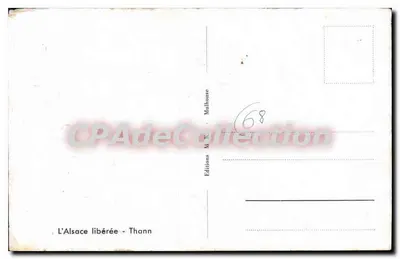 Casal jovem em traje tradicional — Alsácia libertada — Edições M.R. Malhouse — Verso