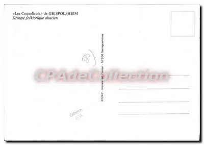Les Coquelicots z Geispolsheim — Grupa folklorystyczna z Alsasku — Wydawnictwo Pierron — Rewers