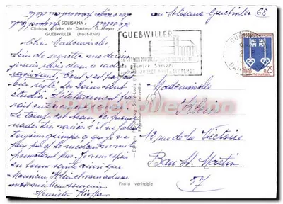 Hotel Solisana — Guebwiller — Edições P. Baudouin & Cie — Verso