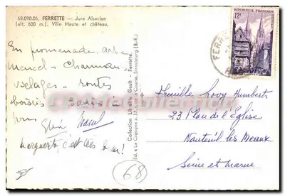 Ferrette — Jura Alsacien — A Garça, editor n°68 — Verso