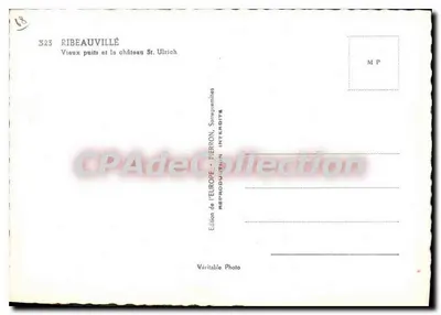 リベーヴィル — 古い井戸と聖ウルリッヒ城 — Édition de l'Europe, Pierron — 裏面