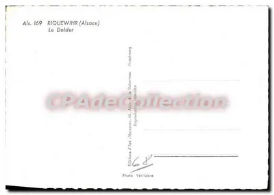 Riquewihr (Alsácia) — O Dolder — Edições de Arte 'Marasco' — Verso