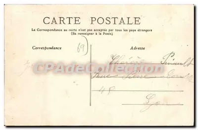 LYON — Ogólny widok z restauracji Gay, Croix-Rousse — wydawca nieznany, nr serii 167 — Rewers