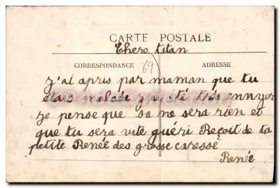 Jonage — O Canal - G.B. — Carta postal n°43 — Verso
