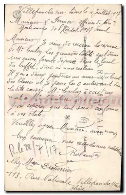 Villefranche (Rhône) - Promenadę — B. R., PARIS — Rewers