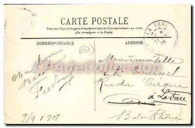 Lyon — A Escada da Praça Sathonay — LL. 132 — Verso