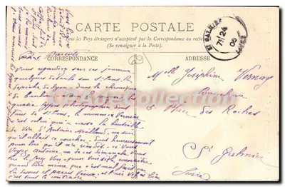 LYON. — A Rue Victor-Hugo vista da Place Carnot. — LL. — Verso