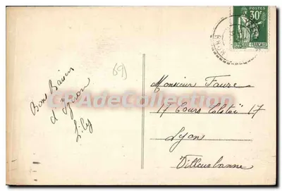 Yzeron (Rhone) — Le Py-Froid i Szpital św. Angeli — Fot. Combier, Mâcon — Rewers