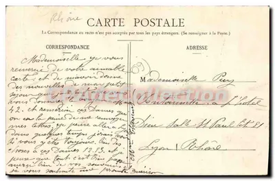 Villefranche-sur-Saône — Pomnik Wszystkich Zwycięzców — Millet de Marcilly, wyd. 1899 — Rewers