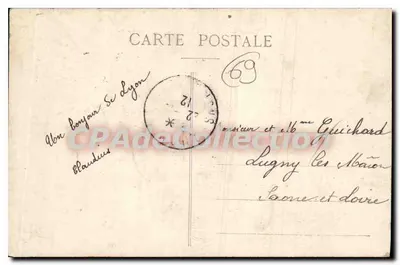 LYON - La Nuova Stazione dei Brôtteaux — Il Pontile e le Vie — editore anonimo, n° 5759 — Verso