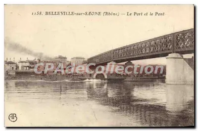 BELLEVILLE-sur-SAÔNE (Rhône) — O Porto e o Ponte