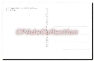 Saint-Symphorien-sur-Coise — La Chiesa — Combier (Imp. Macon) — Verso