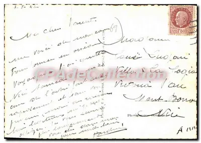 Lyon-Villeurbanne — Avenida Principal — Bilhete postal antigo de Collection n°29 — Verso
