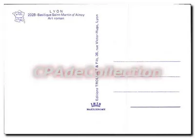 Basilica di San Martino d'Ainay — Lione — Edizioni TROLLIET & Fils — Verso
