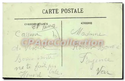 Vesoul — Panorama genomen vanuit de wijngaarden — Uitgave van de Magasins Reunis — Achterkant