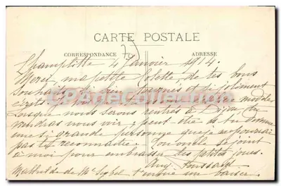 Champlitte — O Castelo — Monumento Histórico — Edit. Simonet — Verso